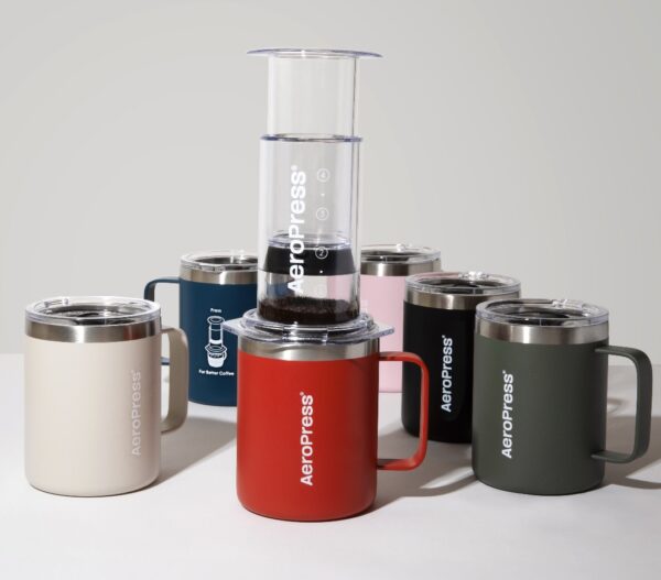 AeroPress 愛樂壓 旅行馬克杯 雙層隔熱不鏽鋼保溫杯（附蓋）