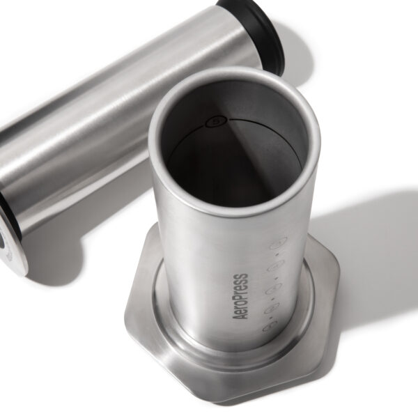 Aeropress_January2026_silver_2a (預購)AeroPress 愛樂壓 不鏽鋼版 原色 黑