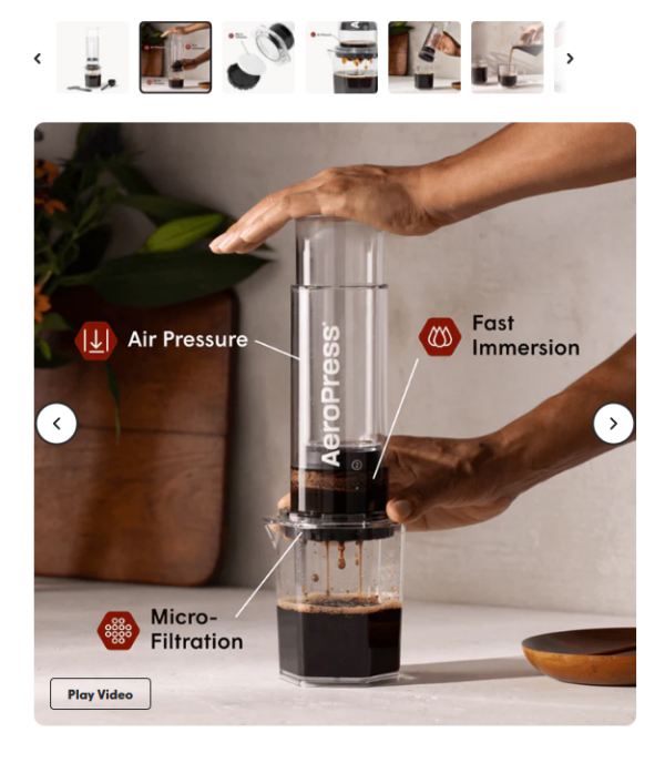 New Clear XL thumbnails (預購)AeroPress 愛樂壓 Clear 透明 XL版 雙倍沖泡分享